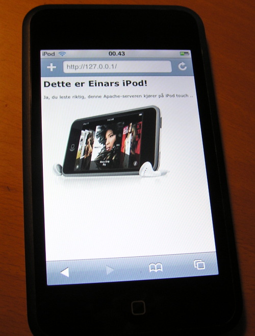 iPod touch med Apache
